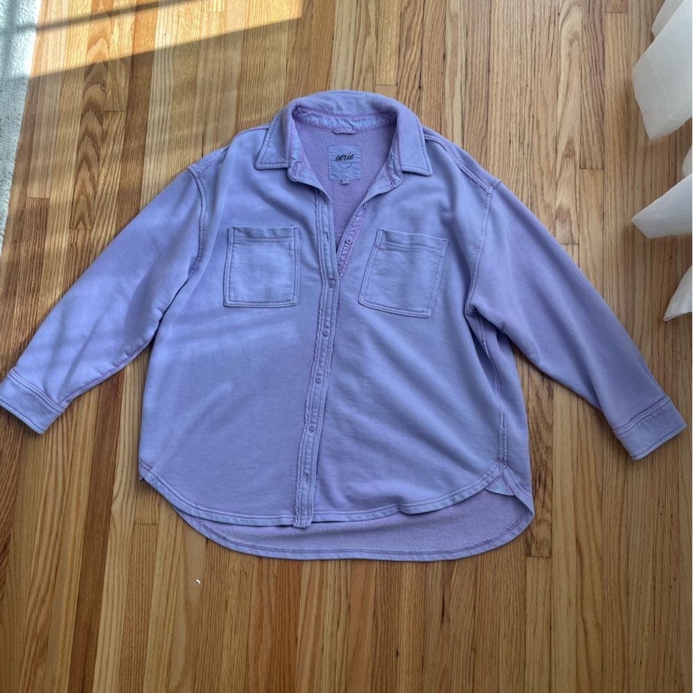 Aerie Button-up “shacket”